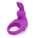 Happy Rabbit Pierścień Wibrujący Purple 12 Trybow Silikonowy USB Happy Rabbit