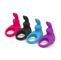 Happy Rabbit Pierścień Wibrujący Purple 12 Trybow Silikonowy USB Happy Rabbit