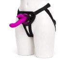 Happy Rabbit Zestaw Harness z Wibrującą Maszyną Intymną Fioletowy USB Happy Rabbit