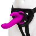 Happy Rabbit Zestaw Harness z Wibrującą Maszyną Intymną Fioletowy USB Happy Rabbit
