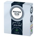 Mister Size Prezerwatywy 47 mm 3 sztuki - Dopasowany Komfort Mister Size Mister Size Prezerwatywy 47 mm 3 sztuki - Dopasowany Komfort Mister Size