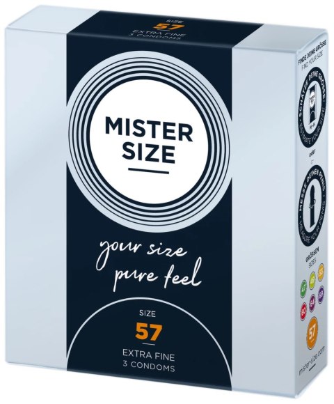 Mister Size Prezerwatywy 57 mm 3 szt. - precyzyjny dobor rozmiaru Mister Size Mister Size Prezerwatywy 57 mm 3 szt. - precyzyjny dobor rozmiaru Mister Size