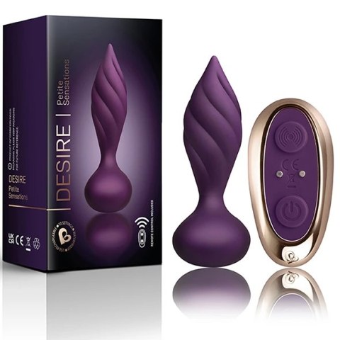 Rocks-Off Petite Sensations Desire Purple - model zdalnie sterowany, silikonowy Rocks-Off Rocks-Off Petite Sensations Desire Purple - model zdalnie sterowany, silikonowy Rocks-Off