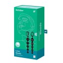 Satisfyer Love Beads Black - Zestaw 2 silikonowych sznurow w czerni Satisfyer