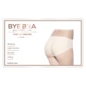 Bye Bra Padded Panties S Nude - Majtki modelujące z pianką, niski stan Bye Bra