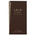 LELO HEX Respect XL 12 szt. prezerwatywy szerokie, cienka struktura 58 mm Lelo