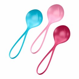 Satisfyer Balls Zestaw do ćwiczeń mięśni dna miednicy 3 sztuki silikon Satisfyer