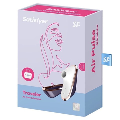 Satisfyer Pro Traveler - kompaktowy model ciśnieniowy, podrożny, IPX7 Satisfyer Satisfyer Pro Traveler - kompaktowy model ciśnieniowy, podrożny, IPX7 Satisfyer