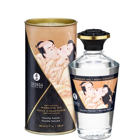 Shunga Aphrodisiac Oil Vanilla Fetish 100ml rozgrzewający olejek do masażu Shunga