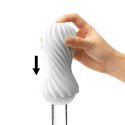 Tenga Flex Silky White - elastyczna maszyna intymna spiralna, biała Tenga