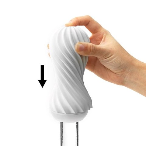 Tenga Flex Silky White - elastyczna maszyna intymna spiralna, biała Tenga Tenga Flex Silky White - elastyczna maszyna intymna spiralna, biała Tenga