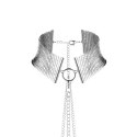 Bijoux Indiscrets Desir Metallique Collar Silver - stylowa obroża metaliczna srebrna Bijoux Indiscrets