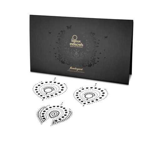 Bijoux Indiscrets Flamboyant Black & Silver - Kryształki dekoracyjne na ciało Bijoux Indiscrets Bijoux Indiscrets Flamboyant Black & Silver - Kryształki dekoracyjne na ciało Bijoux Indiscrets