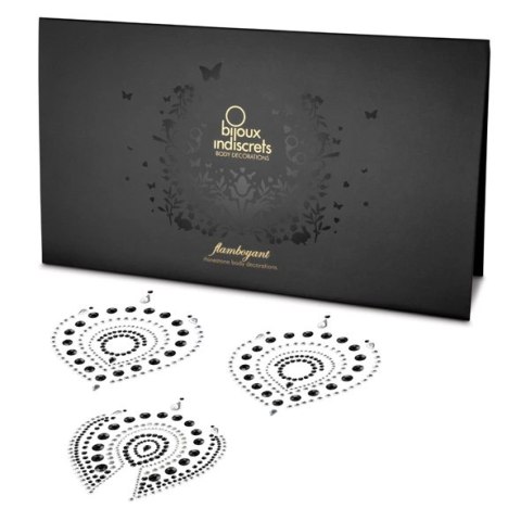 Bijoux Indiscrets Flamboyant Black & Silver - Kryształki dekoracyjne na ciało Bijoux Indiscrets Bijoux Indiscrets Flamboyant Black & Silver - Kryształki dekoracyjne na ciało Bijoux Indiscrets
