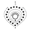 Bijoux Indiscrets Flamboyant Black & Silver - Kryształki dekoracyjne na ciało Bijoux Indiscrets
