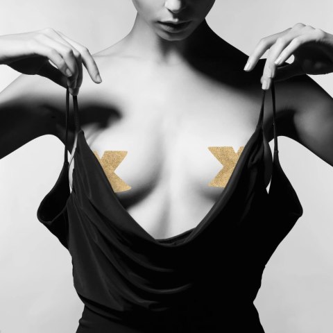 Bijoux Indiscrets Flash Cross Gold - ozdobne naklejki wielorazowe złote Bijoux Indiscrets Bijoux Indiscrets Flash Cross Gold - ozdobne naklejki wielorazowe złote Bijoux Indiscrets