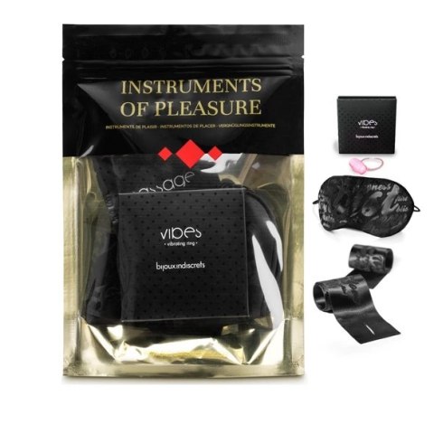 Bijoux Indiscrets Instruments of Pleasure Red - Zestaw akcesoriow satynowych Bijoux Indiscrets