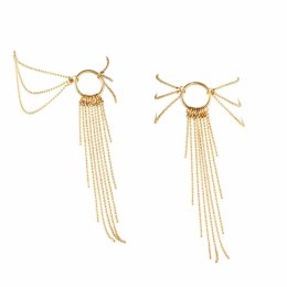 Bijoux Indiscrets Magnifique Feet Chain Gold - złoty łańcuszek na stopę, regulowany Bijoux Indiscrets