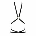 Bijoux Indiscrets Maze Body Harness Black - wielopozycyjna uprząż z eko-skory Bijoux Indiscrets
