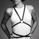 Bijoux Indiscrets Maze Body Harness Black - wielopozycyjna uprząż z eko-skory Bijoux Indiscrets