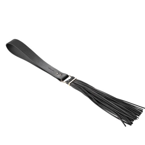 Bijoux Indiscrets Maze Tassel Flogger Black - czarny pejcz z frędzlami Bijoux Indiscrets