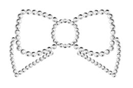 Bijoux Indiscrets Mimi Bow Silver zestaw ozdobnych nakładek srebrnych Bijoux Indiscrets