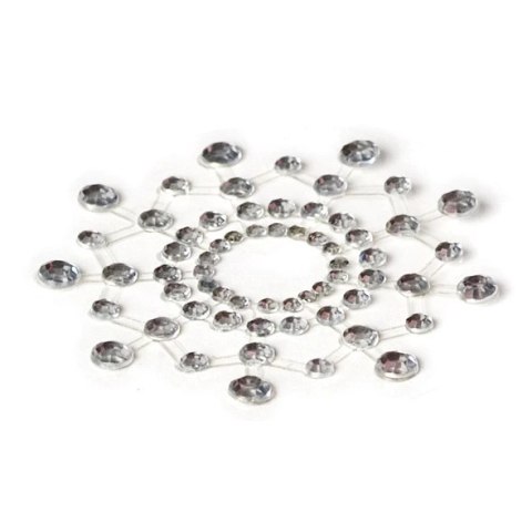 Bijoux Indiscrets Mimi Silver - dekoracyjna biżuteria na piersi, 2 szt. Bijoux Indiscrets Bijoux Indiscrets Mimi Silver - dekoracyjna biżuteria na piersi, 2 szt. Bijoux Indiscrets