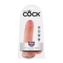King Cock 7 Inch z Przyssawką i Elementami Modelu, kolor jasny King Cock