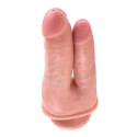 King Cock Double Model 20,9cm - Dwustronna anatomiczna forma z przyssawką King Cock