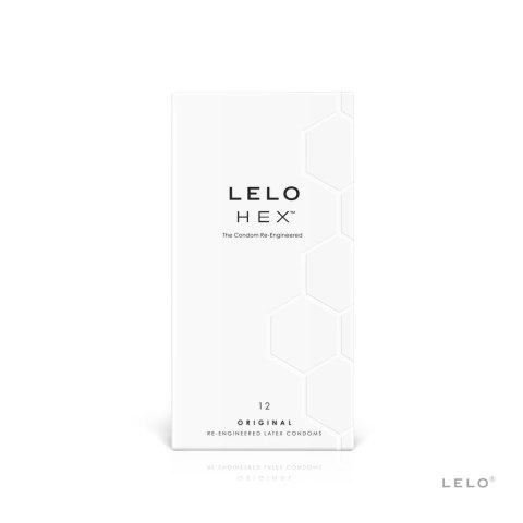 LELO HEX Original 12 szt. prezerwatywy o strukturze heksagonalnej Lelo
