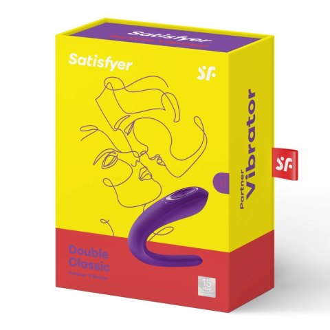 Satisfyer Double Classic model dla par, wodoodporny, 10 trybow, silikon Satisfyer Satisfyer Double Classic model dla par, wodoodporny, 10 trybow, silikon Satisfyer
