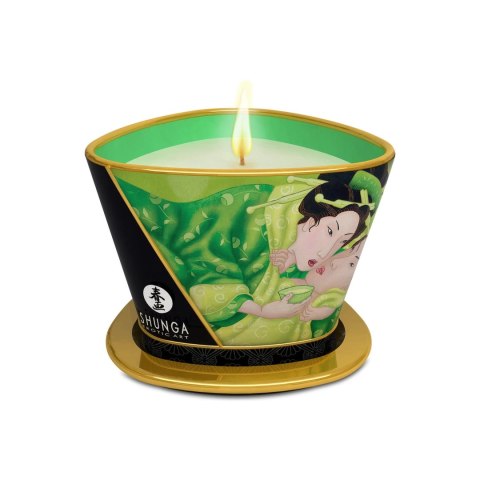 Shunga Candle Green Tea 170 ml - świeca do masażu z naturalnych olejkow Shunga