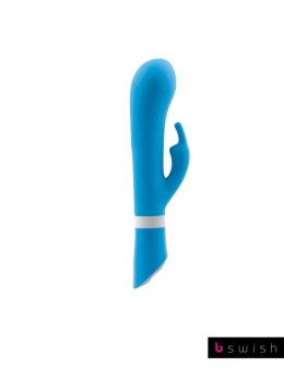 B Swish™ Bwild Deluxe Bunny Blue Lagoon – Silikonowy Masażer Wodoodporny, 19,3 cm
