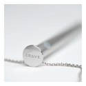 Crave Vesper Silver - naszyjnik z funkcją wibracji, stalowy, 9,7 cm Crave