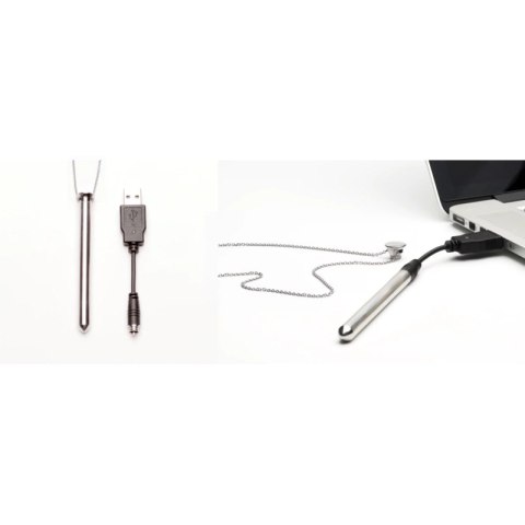 Crave Vesper Silver - naszyjnik z funkcją wibracji, stalowy, 9,7 cm Crave Crave Vesper Silver - naszyjnik z funkcją wibracji, stalowy, 9,7 cm Crave