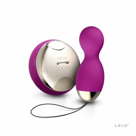 LELO Hula Beads Deep Rose - obrotowo-wibrujące kulki z pilotem Lelo