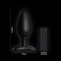Nexus Ace M silikonowy zdalnie sterowany plug anatomiczny 12 cm czarny Nexus