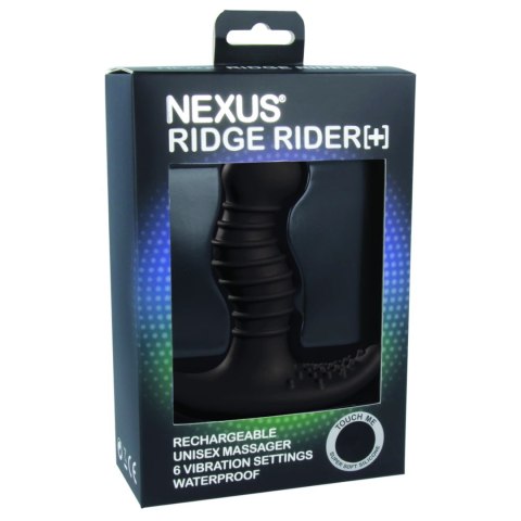 Nexus Ridge Rider+ Black - Masażer punktu prostaty, 6 trybow, silikon Nexus Nexus Ridge Rider+ Black - Masażer punktu prostaty, 6 trybow, silikon Nexus