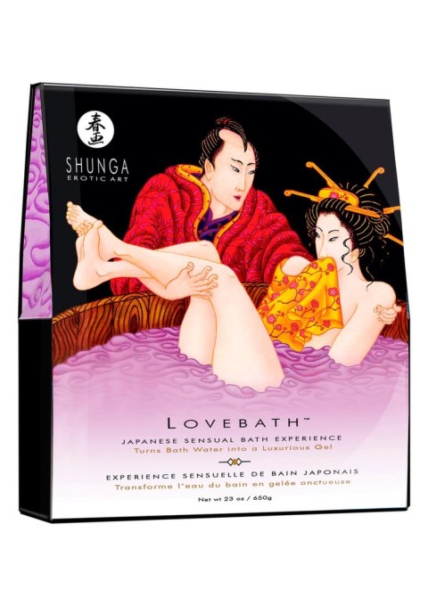 Shunga Lovebath Sensual Lotus zestaw do kąpieli żelowej 650g Shunga