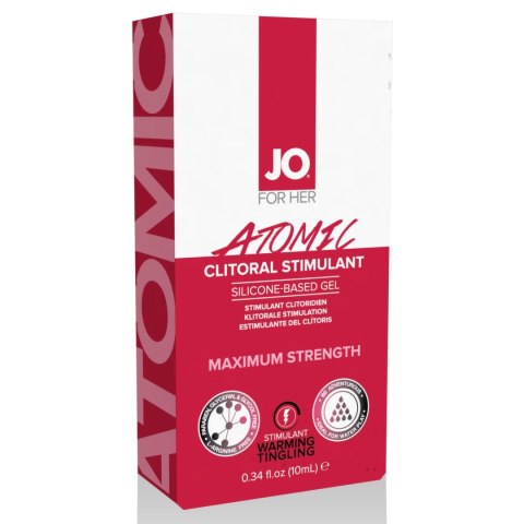 System JO Clitoral Stimulant Atomic żel rozgrzewający dla kobiet 10ml System Jo