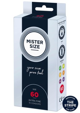 MISTER SIZE 60mm Condoms 10pcs Natural
