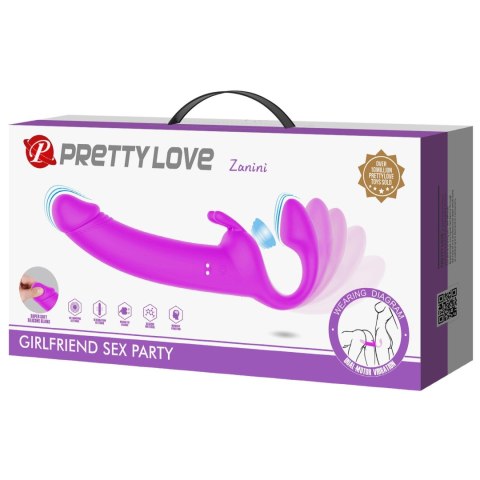 Zanini Vibrating Strapless Strap-On – Bez Uprzęży, Podwójna Przyjemność Zanini Vibrating Strapless Strap-On – Bez Uprzęży, Podwójna Przyjemność
