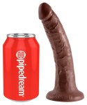 Pipedream King Cock 18 cm model z żyłkowaniem i przyssawką brązowy King Cock