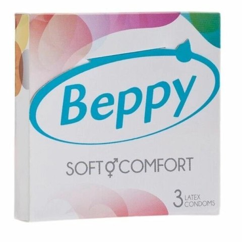 Beppy Comfort Natural - prezerwatywy 3 sztuki, duży rozmiar, lateks BEPPY