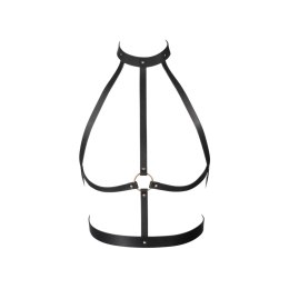 Bijoux Indiscrets Maze H Harness Black - uprząż z regulacją, czarna Bijoux Indiscrets