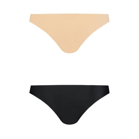 Bye Bra Invisible Brazilian L dwupak majtki bezszwowe Nude + Black Bye Bra Bye Bra Invisible Brazilian L dwupak majtki bezszwowe Nude + Black Bye Bra