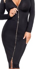 Cottelli Party Dress Zip S czarna sukienka z dwukierunkowym zamkiem Cottelli PARTY Cottelli Party Dress Zip S czarna sukienka z dwukierunkowym zamkiem Cottelli PARTY