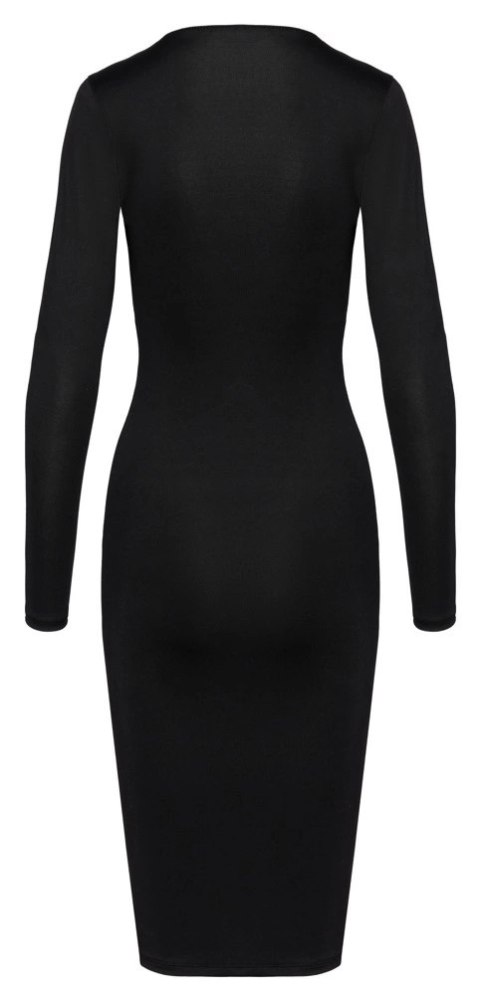 Cottelli Party Dress Zip S czarna sukienka z dwukierunkowym zamkiem Cottelli PARTY Cottelli Party Dress Zip S czarna sukienka z dwukierunkowym zamkiem Cottelli PARTY