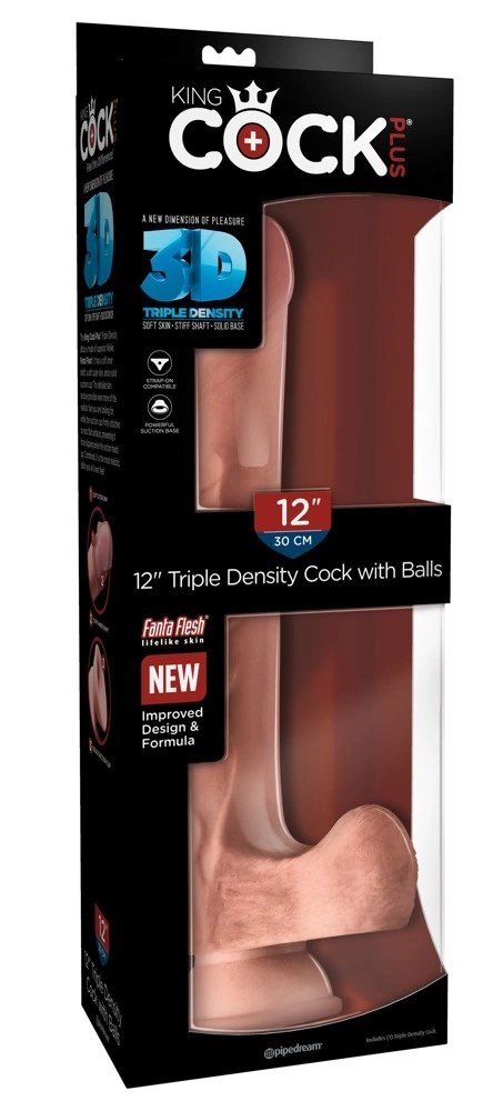 King Cock Plus Model 30 cm Jasny - Anatomiczna Forma z Przyssawką King Cock Plus King Cock Plus Model 30 cm Jasny - Anatomiczna Forma z Przyssawką King Cock Plus