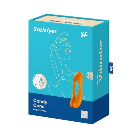 Satisfyer Candy Cane - Mini wibrator na palec czarny, kompaktowy Satisfyer Satisfyer Candy Cane - Mini wibrator na palec czarny, kompaktowy Satisfyer